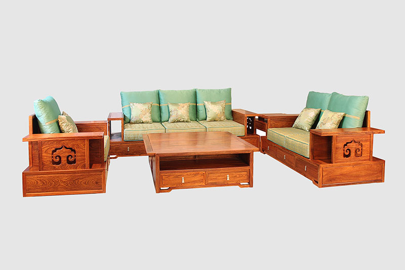 乌当中式实木沙发简直太美了